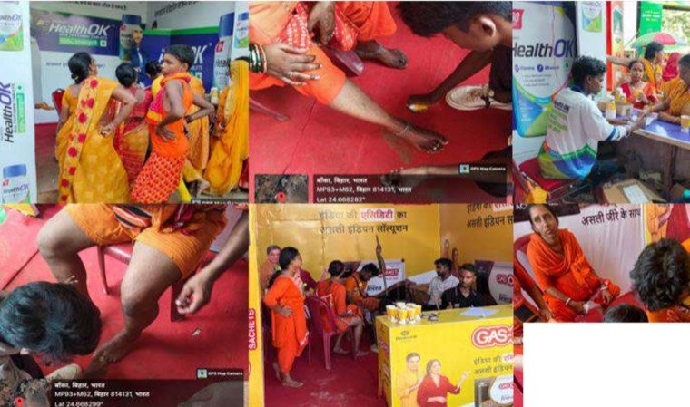 Sampling on the Kawad Yatra Route — Mankind Pharma